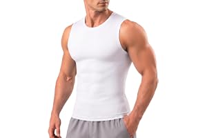 HYCOPROT Herr ärmlös kompressionslinne snabbtorkande baslager andningsbar kompression linne mager mager kroppsformande underkläder toppar för löpning sport fitness
