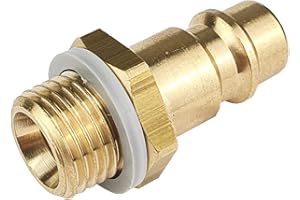 PNEUMATIK-24.DE Druckluftkupplung mit Außengewinde 1/4" Messing Anschluss NW 7,2 - Betriebsdruck bis 35 bar