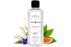 ‎MAISON BERGER Maison Berger – Nachfüllung Sprudelnde Lebensfreude 500 ml für Lampe Berger – 2-in-1 geruchsneutralisierendes Raumduft-Öl – Grapefruit, Patchouli