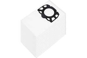 LULULEAGUE 15 Stück Staubsaugerbeutel für Kärcher WD4,WD5,WD6 Vliesfilterbeutel KFI 487,Staubbeutel für Kärcher MV 4, MV 5, MV 6,WD5P,WD6P Filtertüten Fleece Filter Bags 2.863-006.0 Nass Trockensauger Beutel