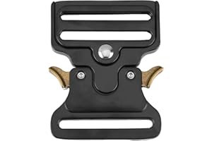 THKO Gürtelschnalle Herren 50mm, Matt Schwarz Robuste Metall Schnalle Moderne Gürtelverschluss für Männer Ideal für Ledergürtel Rucksack Outdoor Taktische Gürtelschnalle