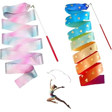 Baoblaze 2 Clavette Per Ginnastica Ritmica Da 45,5 Cm | Attrezzatura Portatile Colorata Per Allenamento, Danza E Performance