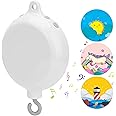 FITNATE Baby Bedding Rotating Musical Box Mobile Music Box Toy Plays 35Tunes(without Brackets or Toys),Battery-operated with Free 3 stickers, 128M Micro SD Card&USB Cable for data transmission