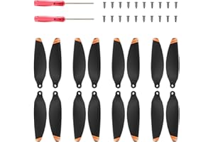 Dulynva 8 Pares Hélices para Drone dji Mavic Mini 2 / Mini SE Hélice de Repuesto Alas Ruido Accesorios para Drones dji Mavic Mini 2, con 16 Tornillos + 2 Destornillador