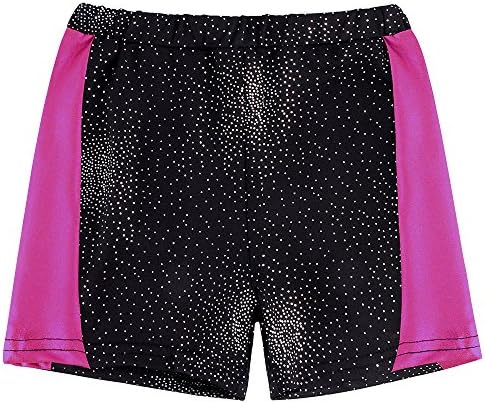 ZNYUNEGymnastic Leotards for Girls Sparkle Colorful Stripes Dancing Athletic Leotard