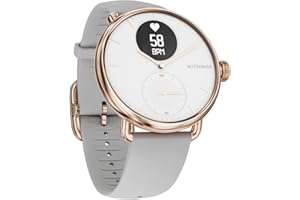 ‎WITHINGS Withings ScanWatch - Hybrid Smartwatch mit EKG, Herzfrequenzsensor & Oximeter, Multisport Hybrid Smartwatch Herren/Damen, 30-Tage Akkuladung, Aktivitäts- & Schlaftracking, Android/iOS kompatibel