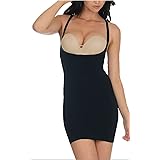 Ladies Seamless Control Underbust Full Slip GB22 Black XL