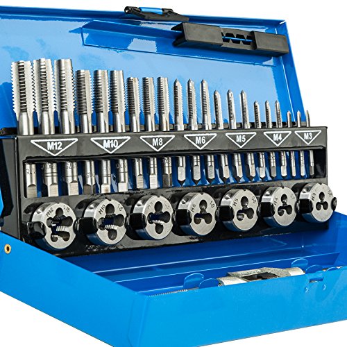TecTake 32 tlg. Gewindeschneid Satz M3-M12 inkl. Aufbewahrungskoffer - 2