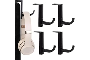 IATAHI Kopfhörer Ständer,Kopfhörerhalter,Headset Halterung Halter,Headphone Stand,Lagerhaken für Kopfhörer,Ober und Unterhalb des Tisch Gaming Headset Stand Halter Haken