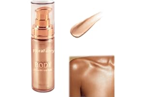 NADIAEN Rose Gold Body Glow Oil - Non-Sticky Shimmering Body Highlighter
