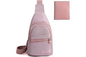 Amexo Zaino Monospalla Sling Bag, Borsa a Spalla con 1 Piccola Borsa per Carte, Borsello Tracolla Marsupio Uomo Donna per Casual Ciclismo Trekking Viaggio