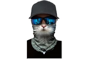 Writtian Multifunktionstuch Herren Damen Atmungsaktiv Schnelltrocknend Wind Motorrad Gesicht Mundschutz Lustig Skull Chopper Mund-Tuch Halsschlauch Halstuch mit Motiv