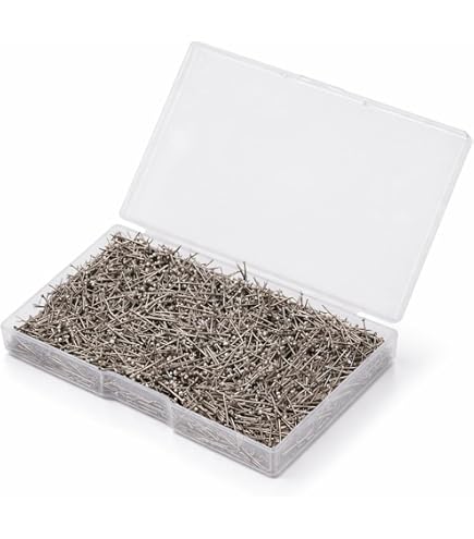 Boîte De 1400 épingles à Tête En Acier Inox - 14 Mm - Pour Couture, Bijoux DIY Et Arts Créatifs