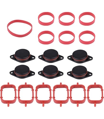 Kit Guarnizioni Collettore Aspirazione - 14 Pezzi Per Motori M57 M47 E87 E46 E90 E91 E92 E93 E39 E60 - Foto 9