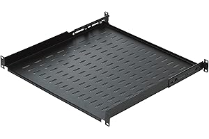 TLY TECHLY TECHLY PROFESSIONAL 364903 Mensola per Rack 19'' 450 mm 2U Nera 4 punti Nero