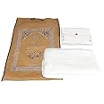 العثيمان Ahram Men's Hajj & Umrah Wearing Towel Set - 2 Pcs 43x86 inch with Waterproof Belt | New Dry Fast Microfiber Technology | Perfect for Ihram & Ehram Ritual (Ahram with 3XL belt)
