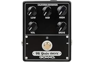 GOKKO AUDIO GK-34 American Box Guitar Effects Pedal, Acoustic Guitar Pedal, Analog Mesa Boogie Amplifier Tone