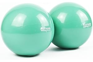 TEKBOX Komodo Weighted Toning Balls - Soft Pilates Yoga Training Pair