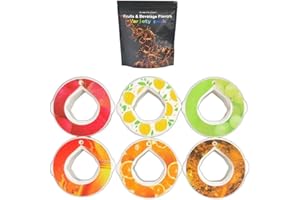 MANYUN Flavor Pods für Wasserflasche, Water Bottle Flavour Pods Pack, Fruchtduftringe Pods für Wasserflasche, Tragbare 0 Zuckerwasserbecher, Aromen Pod mit duftendem Zubehör