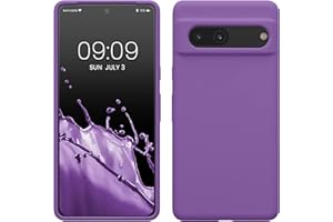 kwmobile Carcasa Compatible con Google Pixel 7 Funda - Case TPU y Silicona antigolpes - Apto Carga inalámbrica - Malva Claro