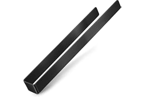 LIEBHEIM Porte-Serviettes sans perçage - Ruban adhésif Industriel & très Grande Surface adhésive - Porte-Serviettes en Acier Inoxydable à Coller - Solide (Acier Inoxydable Noir, 40)