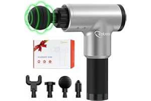 RYBOZEN Massage Gun, Muscle Massage Gun Deep Tissue Body Massager, Quiet Professional Handheld 6 Speeds Muscle Gun, Trigger Point Percussion Massager, Birthday Gifts for Men Women