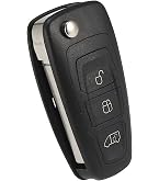 3 Button Remote Case Replacement 3-Button Key Fob Shell For Ford Transit/ Custom/Tourneo (2014-2020) | Uncut Blade, No Electronics 3 Button Remote Cover