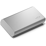 LaCie Portable SSD 1TB, Extern SSD, Moon Silver, USB-C, Iphone 15 Pro kompatibel, USB 3.2 Gen 2, Hastigheter upp till 1050 MB