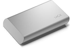 LaCie Portable SSD, 1TB, SSD esterno, USB-C, PC Mac & iPad, USB 3.2 Gen 2, 1.050 MB/s, Data Rescue Service (STKS1000400)