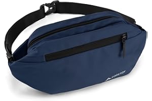 FORETOY Marsupio Uomo e Donna, Marsupio Impermeabile, Marsupio Unisex Fanny Pack Bag con Borsa per Bottiglie, Borsa a Tracolla Cintura Regolabile per Sportivo Running Ciclismo Campeggio Viaggio Corsa