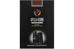 Axe Coffret Cadeau Dark Temptation Eau de Toilette avec Déodorant pour Homme