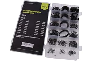 HWZ Anello elastico Assortimento di 300 pezzi esterno e interno anelli elastici Nut anello Seeger per anelli Seeger 3 – 32 mm
