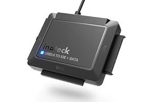 ‎INATECK Inateck IDE SATA to USB 3.0 Adapter für 2.5/3.5 Zoll HDD/SSD Festplatten, mit 12V/2A Stromversorgung, SA03001