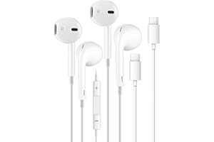 ZUYES USB C Headphones，2 Pack USB Type C Earphones for iPhone 15 HiFi Stereo Noise Earbuds reduction with Mic&Volume Control for iPhone 15 pro, iPad Pro, Galaxy S23/Ultra Note 10/20 and More Type C Devices