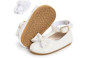 SEHFUPOYE Scarpe da Bambina Mary Jane Princess Scarpe da Bambino Antiscivolo per la Prima Passeggiata Scarpe da Bambino in Pelle PU Bowknot Prewalkers