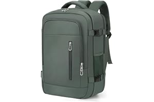 OTAHGK Mochila de Viaje Cabina Avion 40 x 20 x 25 para Ryanair Equipaje de Mano Maletas de Cabina Bolsa de Viaje para Portátil de 14 Pulgadas con Orificio de Carga USB y Bolsillo Antirrobo