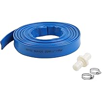 50,8 mm x 30 m PVC-afvoerslang met klemmen, Camlock en aluminium