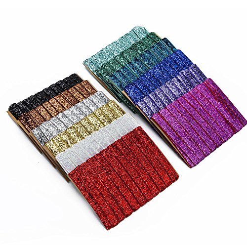 Neotrims Lurex-Garn gewebt Glitzerband, 10 mm, glitzernd, 12 Farben Weihnachtsband. Waschbar Zwei Farbtöne Metallic-Garn klassisch Glitzer-Effekt, weich & leicht schwammartig, aber sehr stark, stylisch, für Weihnachten & fürs Basteln. 12 Sensationelle Farben zum Dekorieren von Schmuck, Textilien oder Schuhen oder Heimdeko, toll für Hochzeiten oder Kostüme., Band Polyester Velours Nylon, Silberfarben glitzernd, 5 m - 4