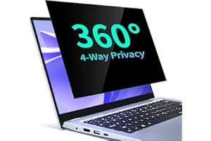 Stary Laptop Privacy Screen 14 Inch,16:9 Aspect Ratio All Round Anti Spy Blue light Glare, Laptop Privacy Screen Filter with Webcam Cover for HP/Dell/Acer/Lenovo/Samsung/Asus (Width 12.2”xHeight 6.9")