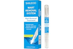 SHILEOO Wart Removal Pen for Warts, Corns, Spots, Moles and calluses, wart Removal Pen for face, Body and Hands Skin tag Removal kit 4ml