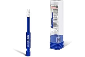 SEDION ® Fliesenbohrer 5mm Sechskant E 6.3 - Bohrer zum Bohren von harte Fliesen - Diamantbohrer 5 mm - Sedion Premium Qualität hochwertige Diamanten - kompatibel mit Bosch Makita u.v.m. Bohrmaschinen