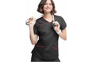 Qashflo Beauty Works Nurses Scrubs Uniforms Women Set Beauty Uniforms Maternity Scrubs Working Clothes Health Care Nurse Uniforms for Women Nurse Outfits Medical Scrubs Set