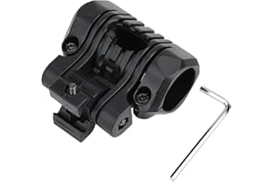 Tbest Helmet Linterna Holder Mount, Tactical Helmet Accessories Plastic Tactical Airsoft Quick Release Linterna rápida Holder Clip Abrazadera de Montaje Accesorio para Casco rápido