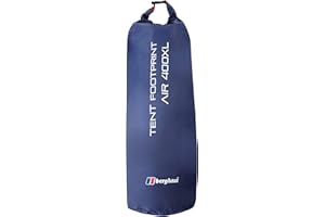 Berghaus Air 4XL Footprint with Steel Pegs and Carry Bag, Prolongs the Life of your Tent, Groundsheet Protector, Tent Accessories, Camping Equipment, Black, One Size