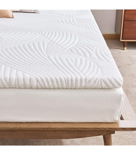 Novilla Matrasbeschermer 120 x 190 cm, hoogte 5 cm, matrasoplegger van vezelschuim, absorberende en ademende matrastopper met 4 hoeken, met elastische riemen