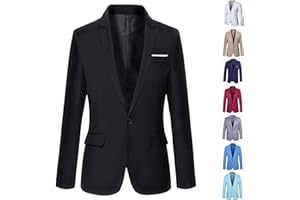 BKAZWE Sakko Kinder Junge Jacke Slim Fit Anzugjacke Party Revers Blazer Anzug Jacket Mit EIN Knopf Festlich Mantel Regular Fit für Hochzeit Freizeit Party