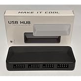 Jungle Leopard USB Hub, &Ccedil;ok Portlu Bağlantı Genişletici, Siyah, Kompakt Tasarım