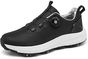 Ybberik Women's Golf Shoes with Spikes, Waterproof Golf Shoes for Women