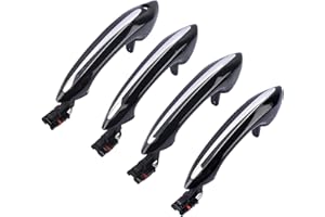 Huiruhy 4 Stück Schwarz Vorne & Hinten Außentürgriffe 51217231931/2/3/4 Kompatibel mit 5' F07 F10 F11, 6' F06 F12 F13, 7' F01 F02 F03 F04