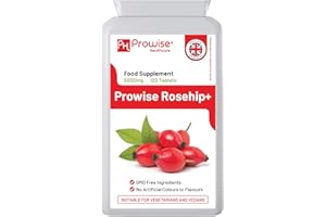 ‎PH PROWISE HEALTHCARE Hagebuttengesundheit + 5000mg 120 Tabletten - UK Hergestellt | GMP-Standards von Prowise Healthcare